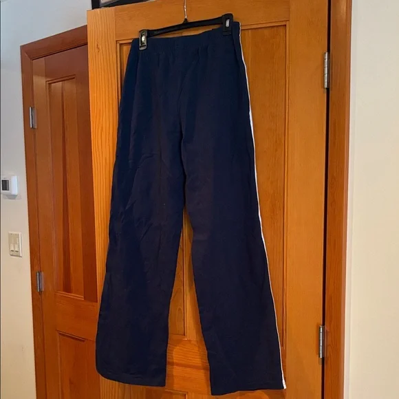 John Galt Navy Track Pants with White Stripes - Picture 2 of 3